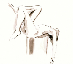  pose;nude woman