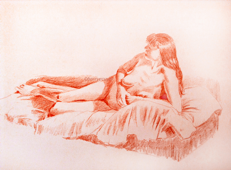 reclining nude woman