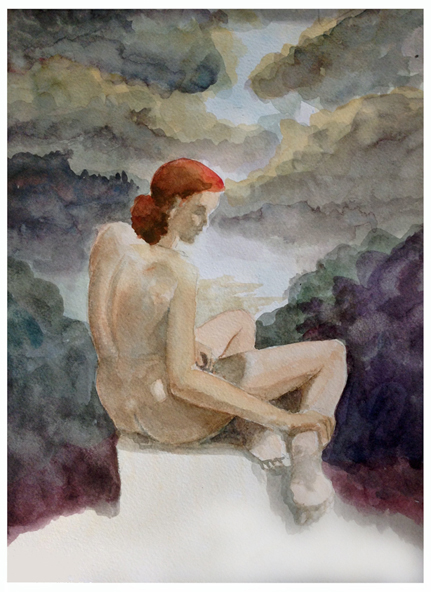 seated nude