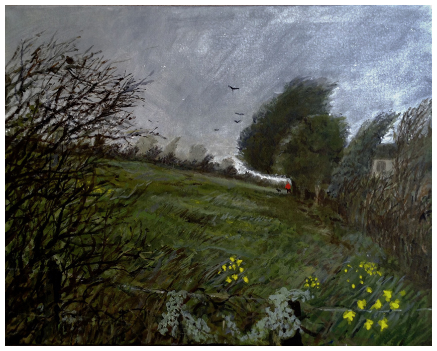 painting of windy landscape